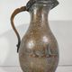 Persian Hammam Jug Vase in Silvered Copper / 19th Persian Empire / Chiseled Qajar