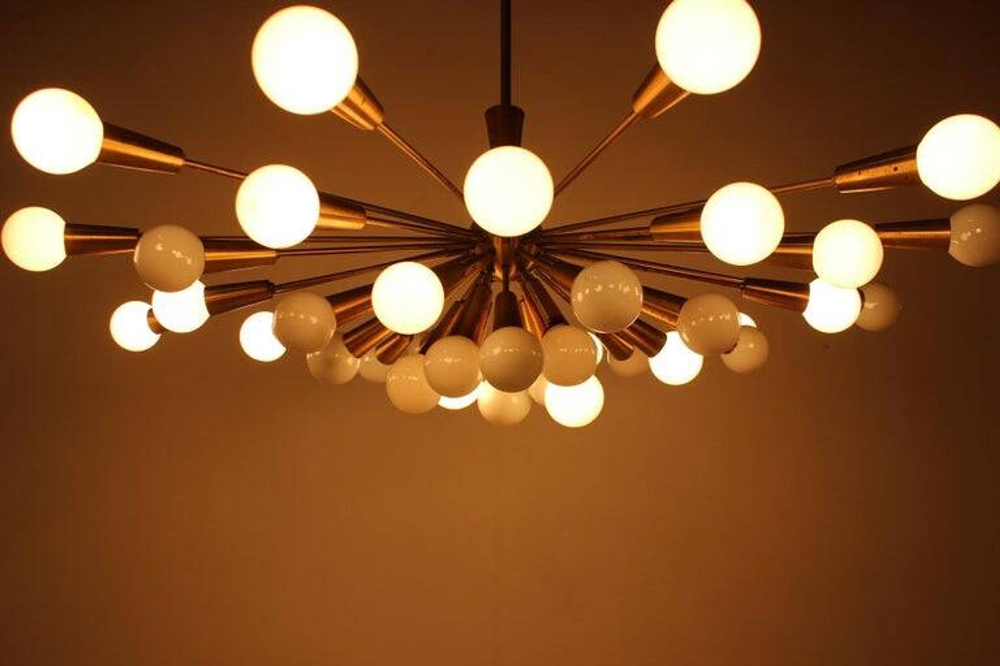 Rare Mid Century Chandelier Sputnik, Atomic, 1960s