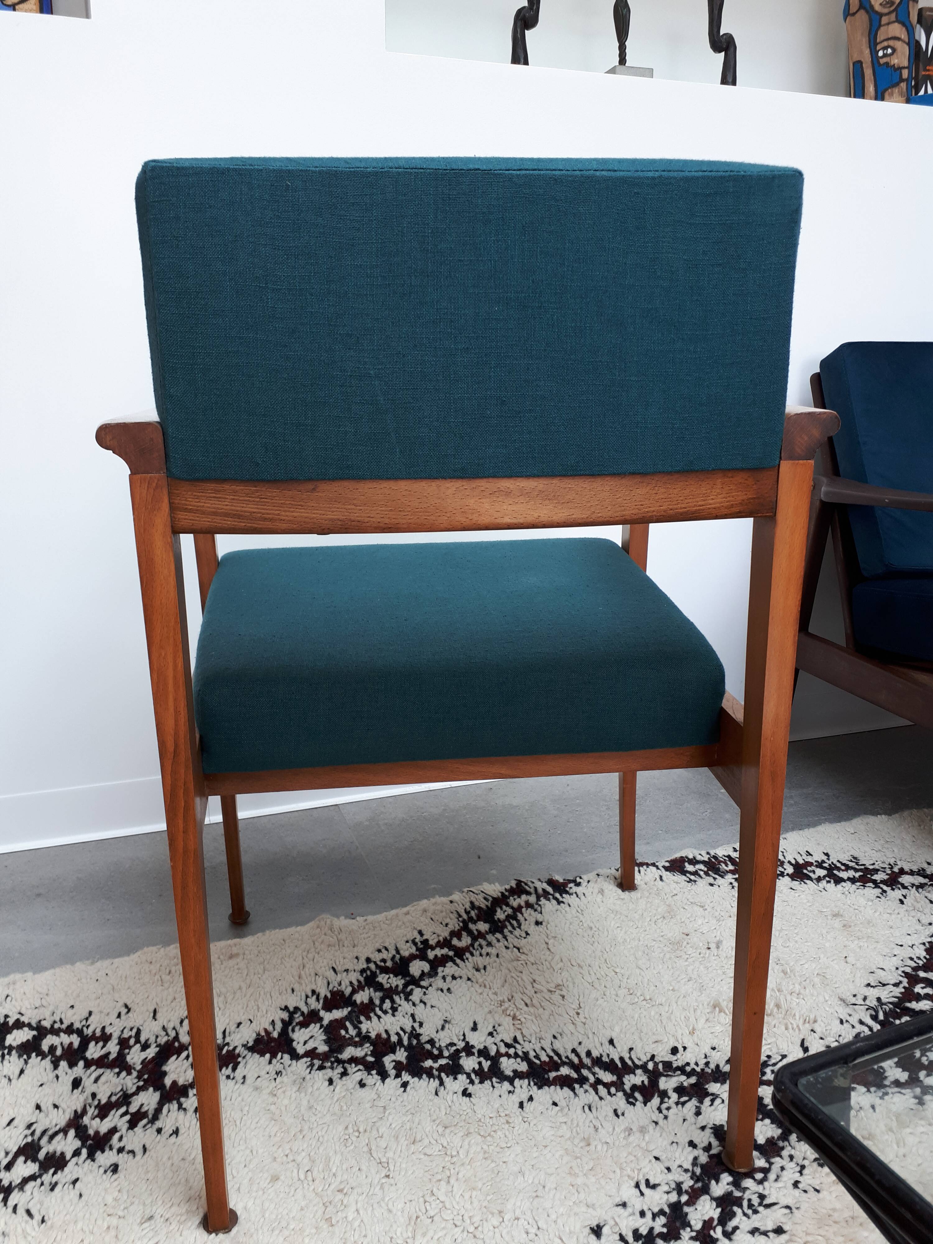 Revamped high armchair 60s