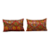 Set of 2 vintage velvet cushion covers 36x56 cm