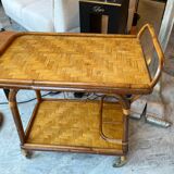 Bamboo serving trolley 1960