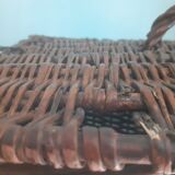 Wicker basket, rectangular - Used for racing - with tilting lid