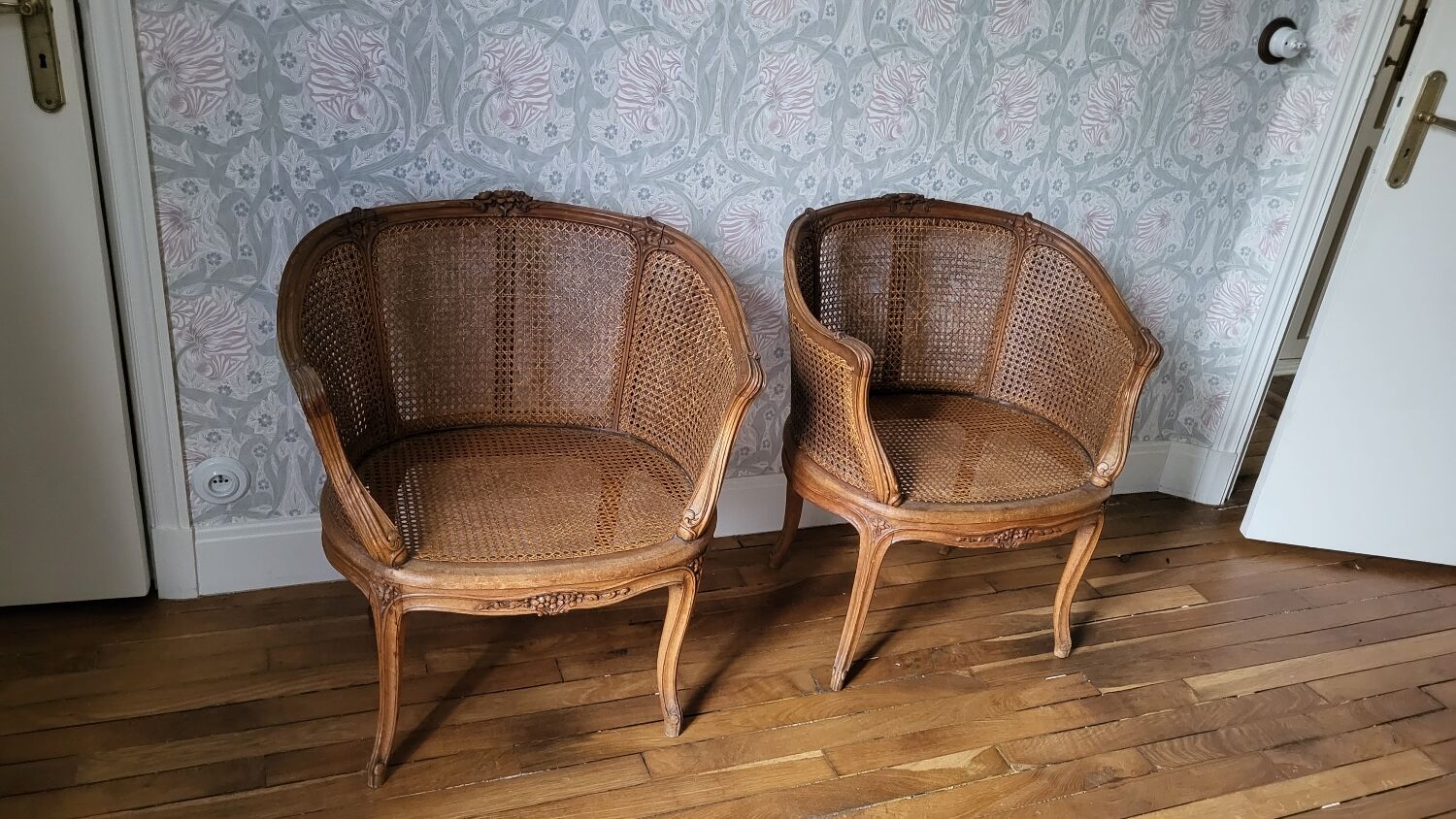 Pair of 19th-century armchairs