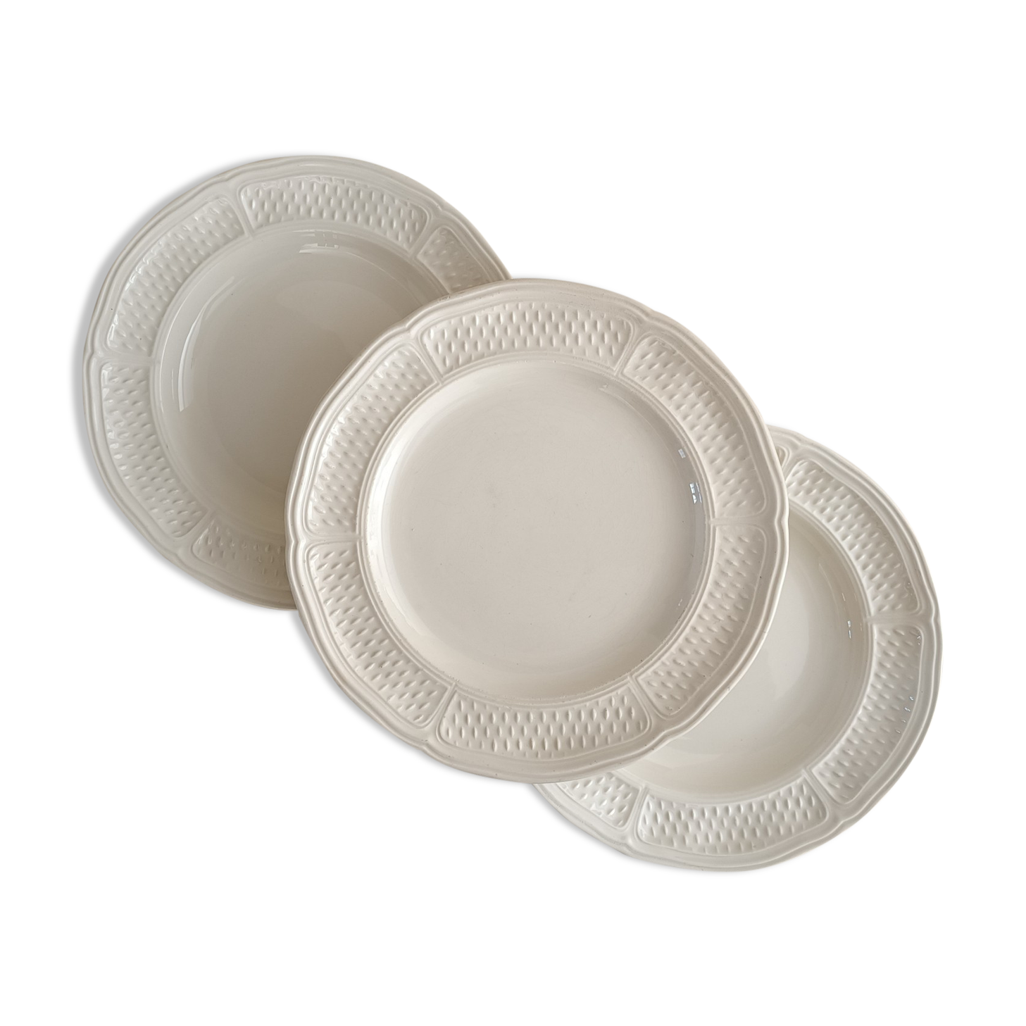 3 plates Gien Pont aux choux