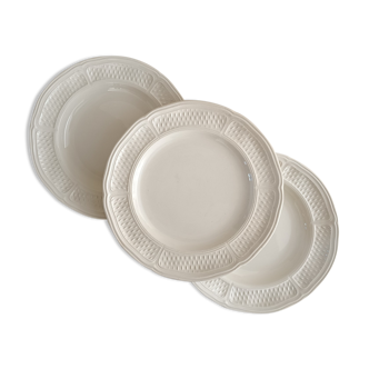 3 plates Gien Pont aux choux