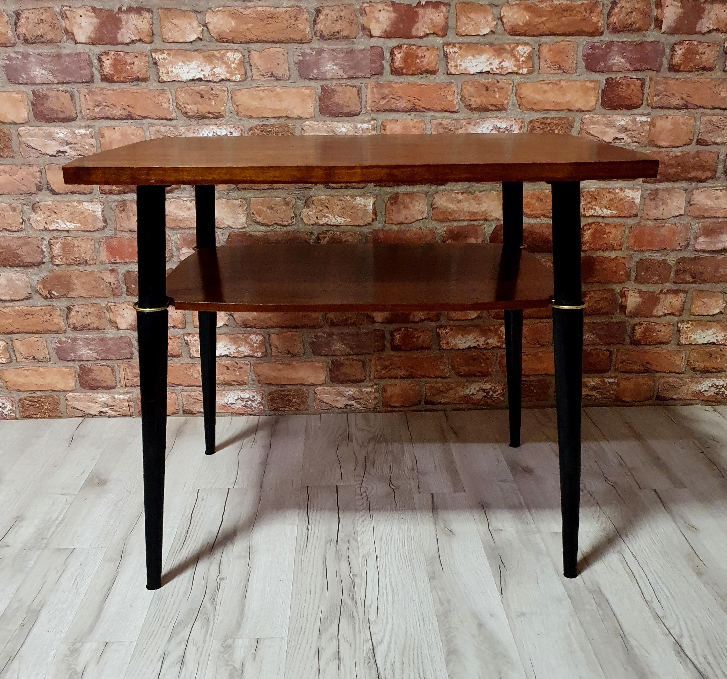 Renovated coffee table with two tops from the 70s