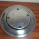 Pewter plate les Etains du Manoir diameter 30 cm, antique French