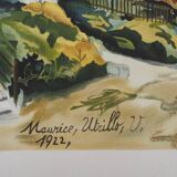 Maurice Utrillo: The Three Mills in Montmartre, signed lithograph