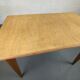 Vintage bistro table rectangular compass feet