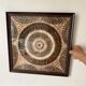 Vintage frame butterfly wings mosaic