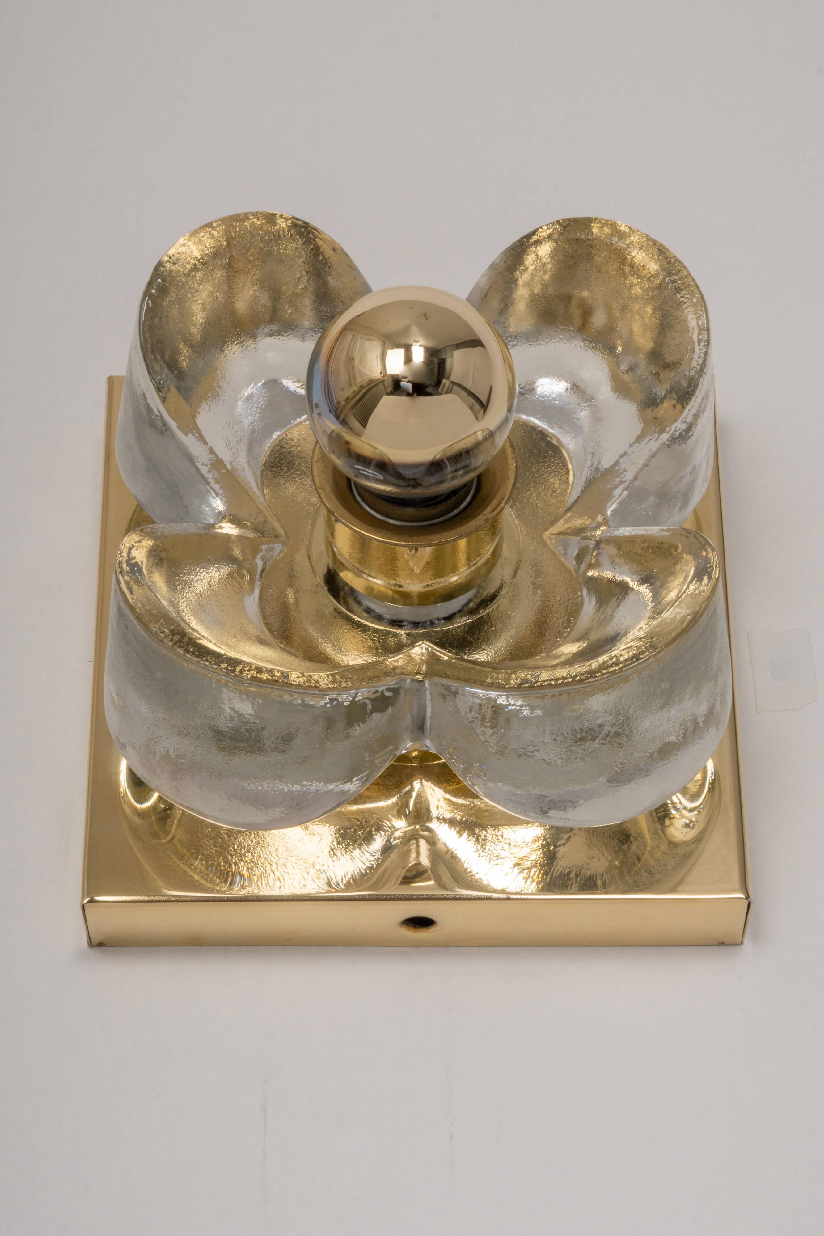 Glass Wall Sconce by Sische, Germany, 1970s