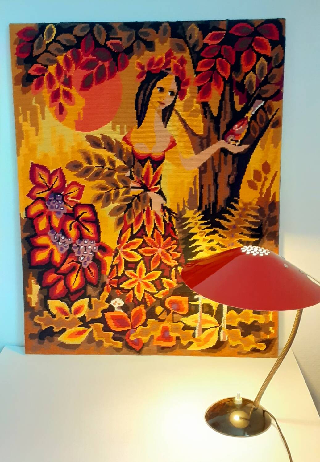 70's canvas painting