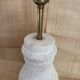 Stone lamp, fabric cable 2M, cotton shade