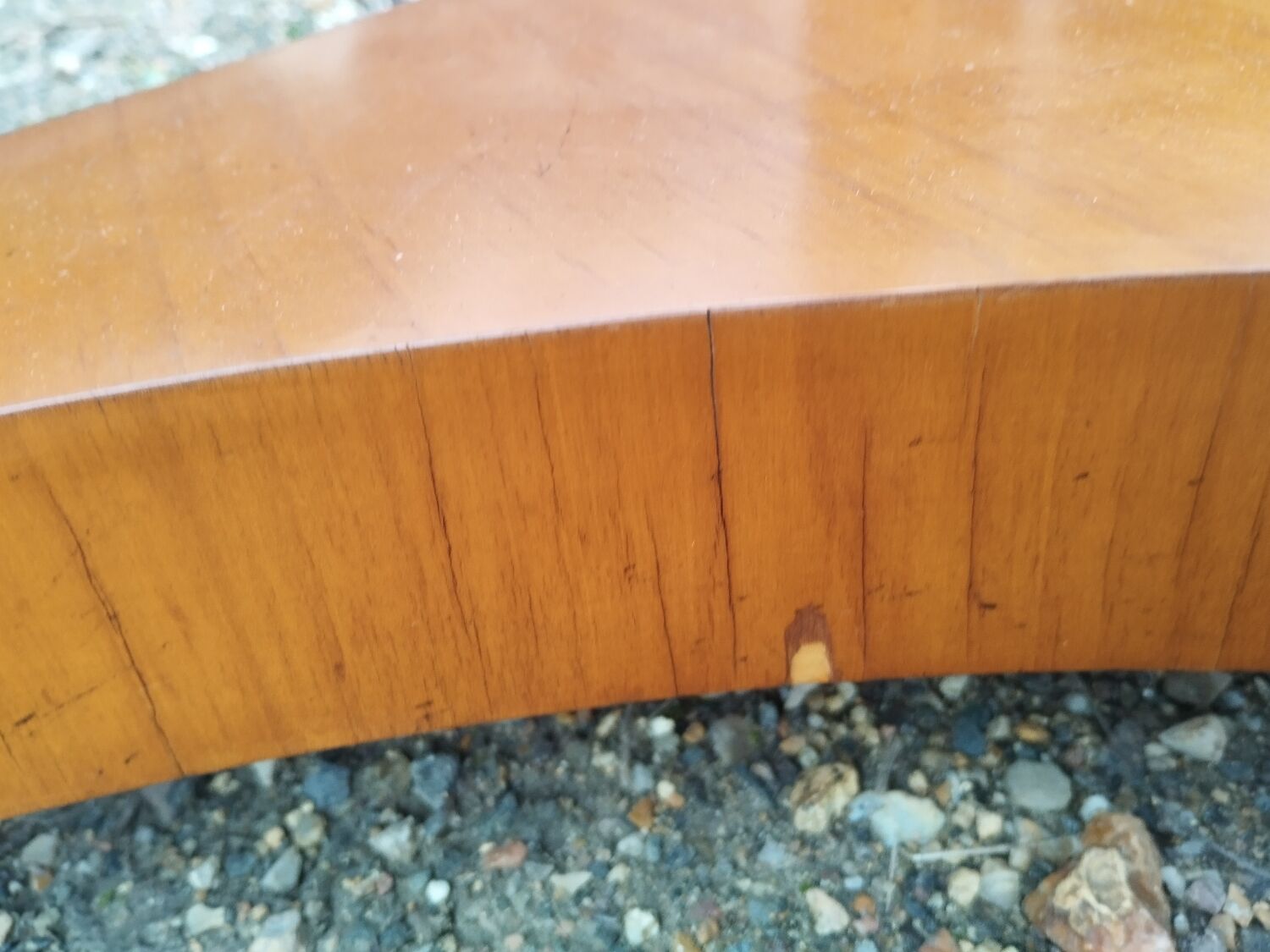 Antique Empire style pedestal table with marble top