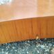 Guéridon, table d'appoint style Empire en bois et marbre