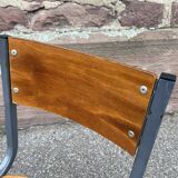 Pair of Mullca Delagrave School chairs 1960s