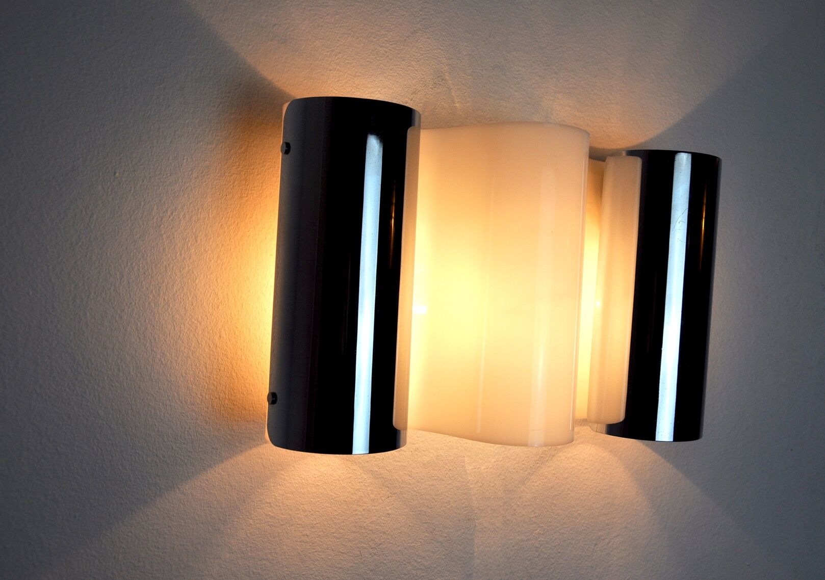 Vague wall lamp by Métalarte, Spain, 1970