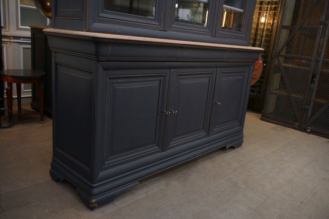 Enfilade à 6 portes 1920 patiné noir