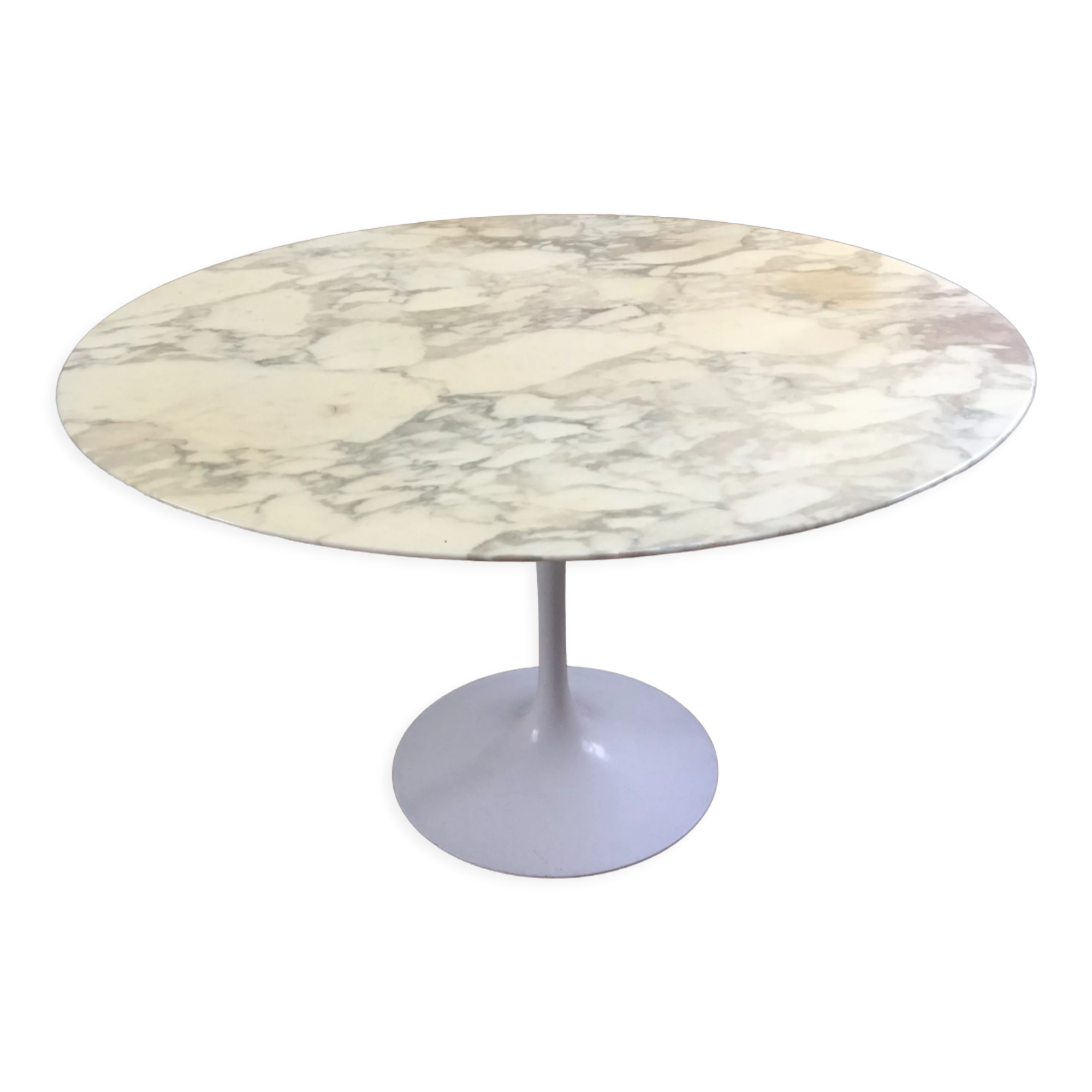 Saarinen table 120cm Knoll edition in circa 1970 marble