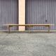 Long banc en bois massif travail artisanal français