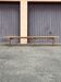 Long banc en bois massif travail artisanal français
