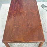 Scandinavian coffee table in Rio rosewood stamped Trioh