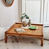 Table basse en rotin
