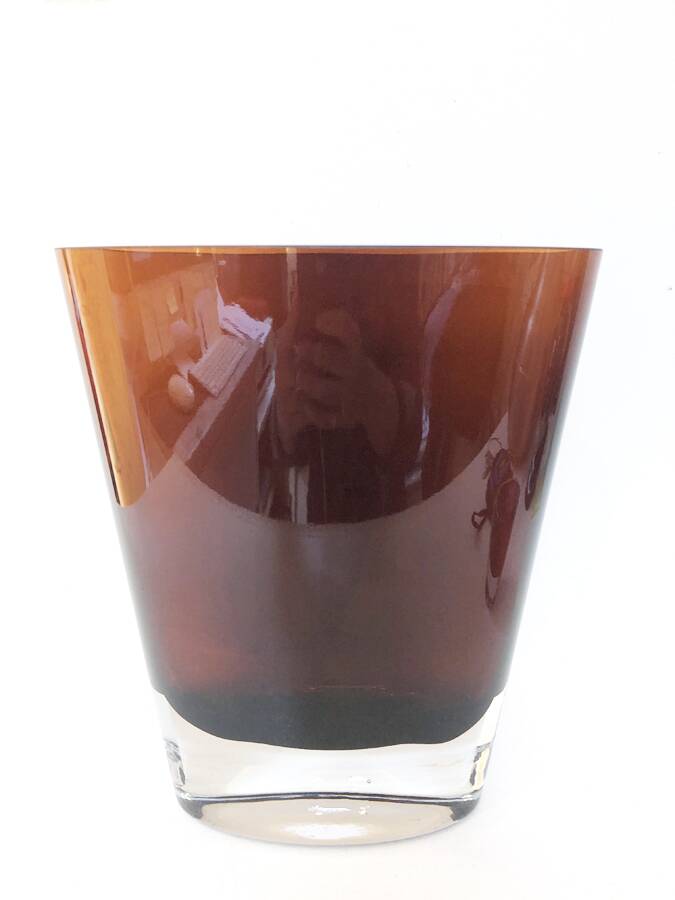 Murano crystal vase, mid-20th century