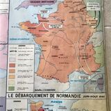 School poster School Map War 1939 1945