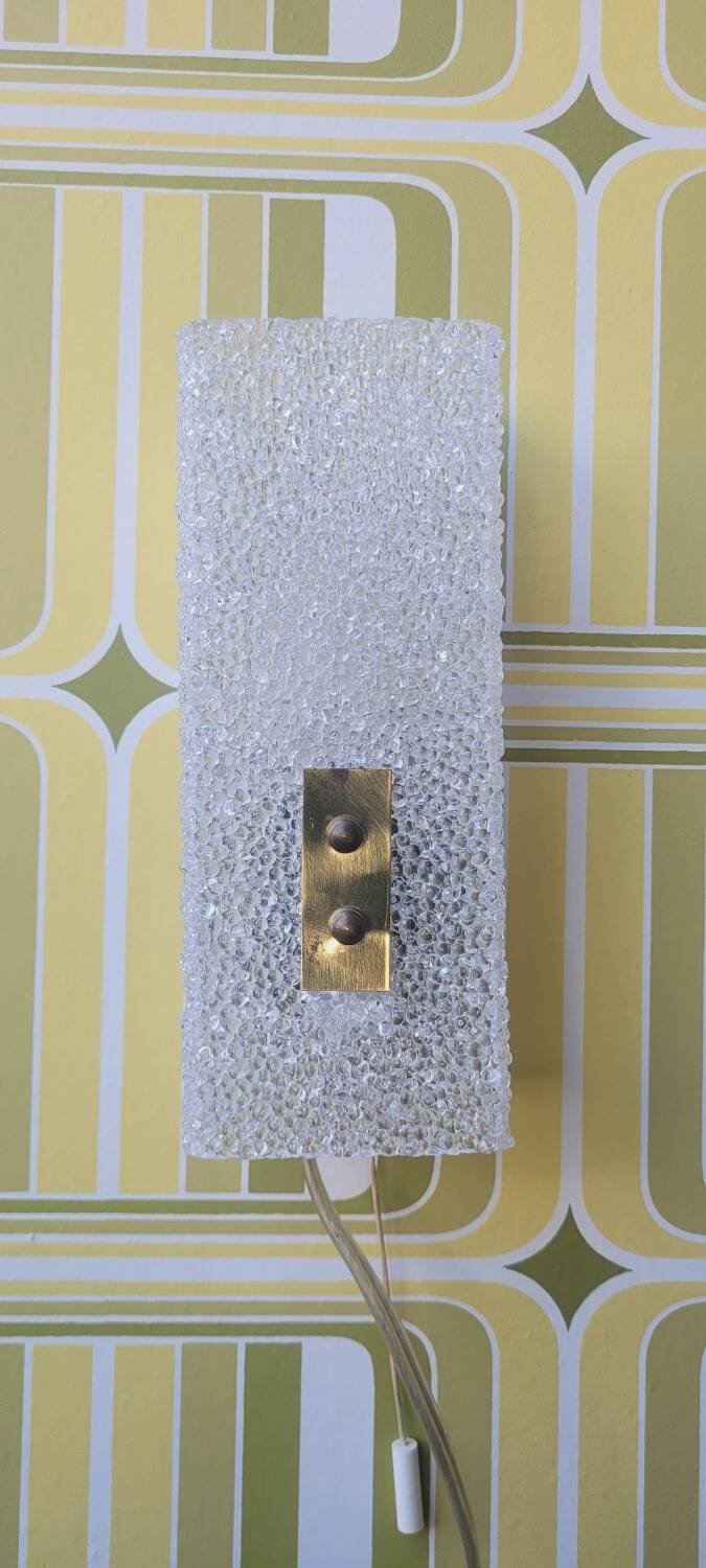Pair of 60's Perspex wall lights