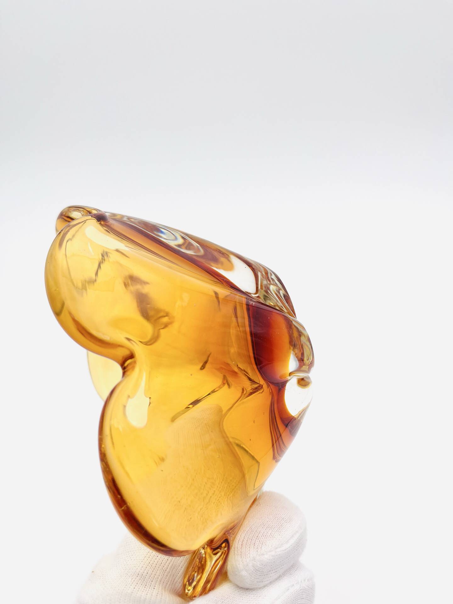 Ashtray - Morano Sommerso - Amber - 1960