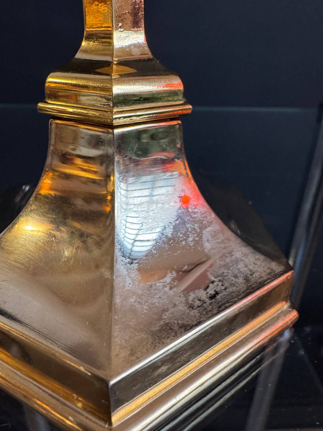 Golden Nagel candlestick from the 1970s.