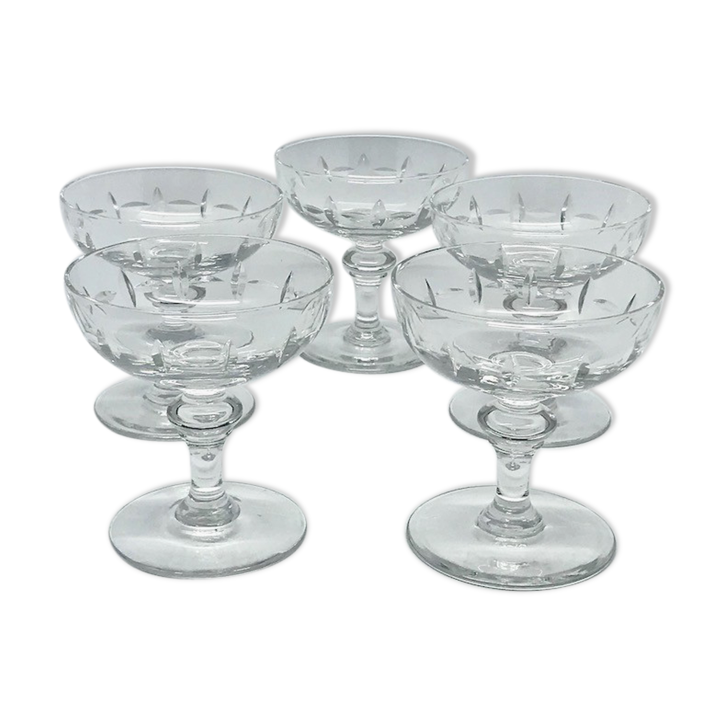 Crystal champagne cups
