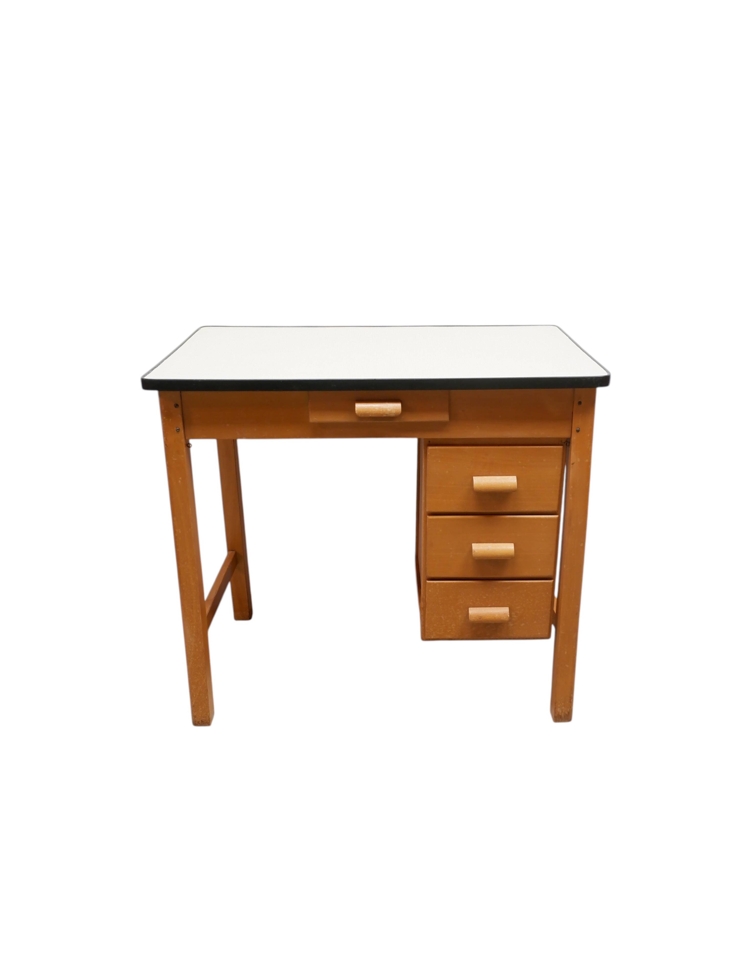 Vintage Bruynzeel writing desk, Holland
