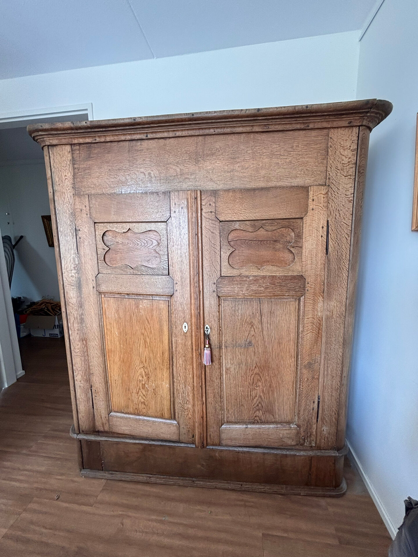 Oak wood closet