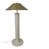 Floor Lamp with Brass Shade by Peter Preller for Tecta, 1980s