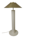 Floor Lamp with Brass Shade by Peter Preller for Tecta, 1980s