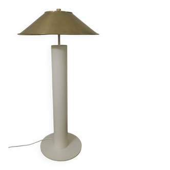 Floor Lamp with Brass Shade by Peter Preller for Tecta, 1980s