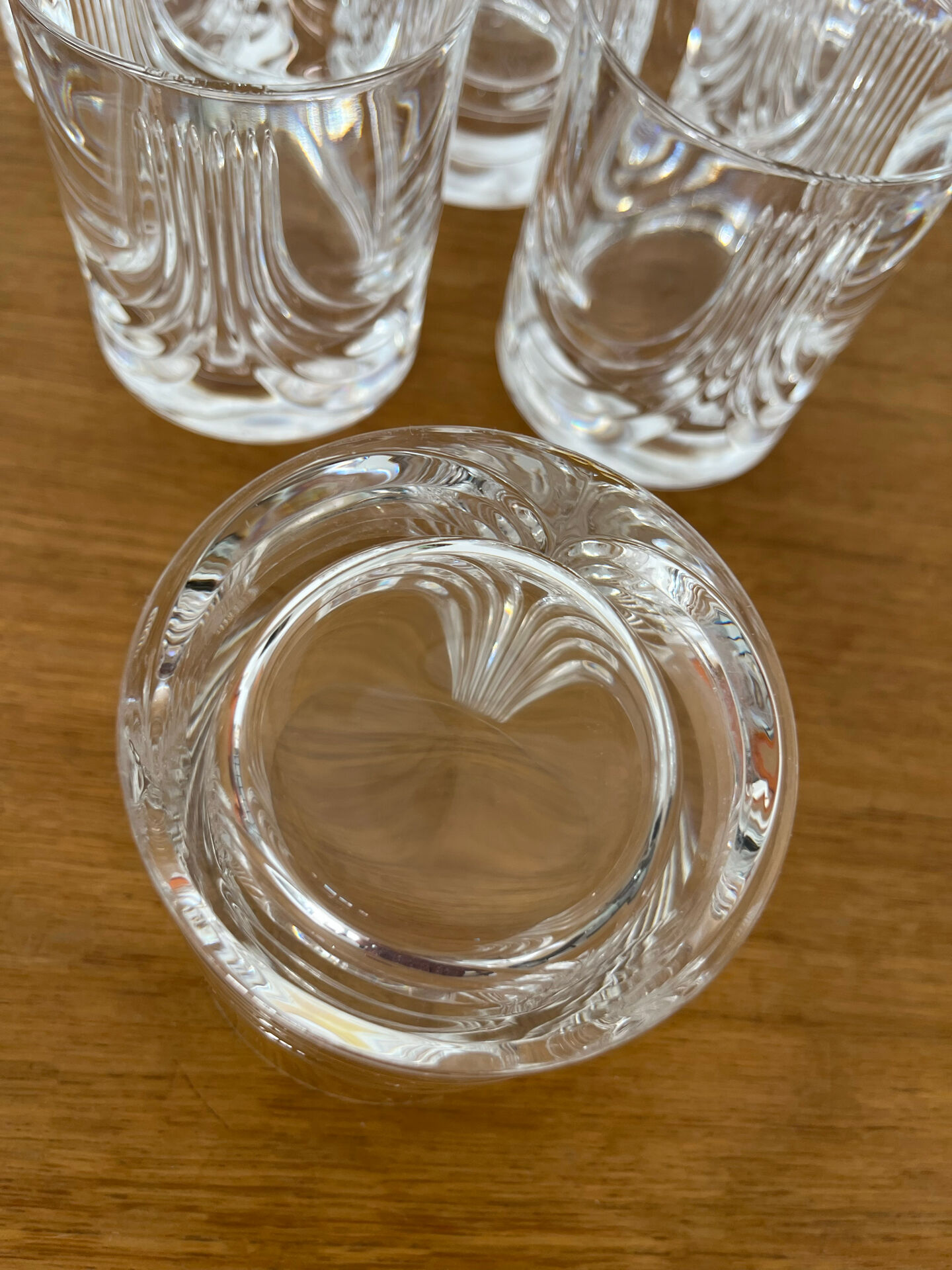 Set of 6 crystal whisky glasses