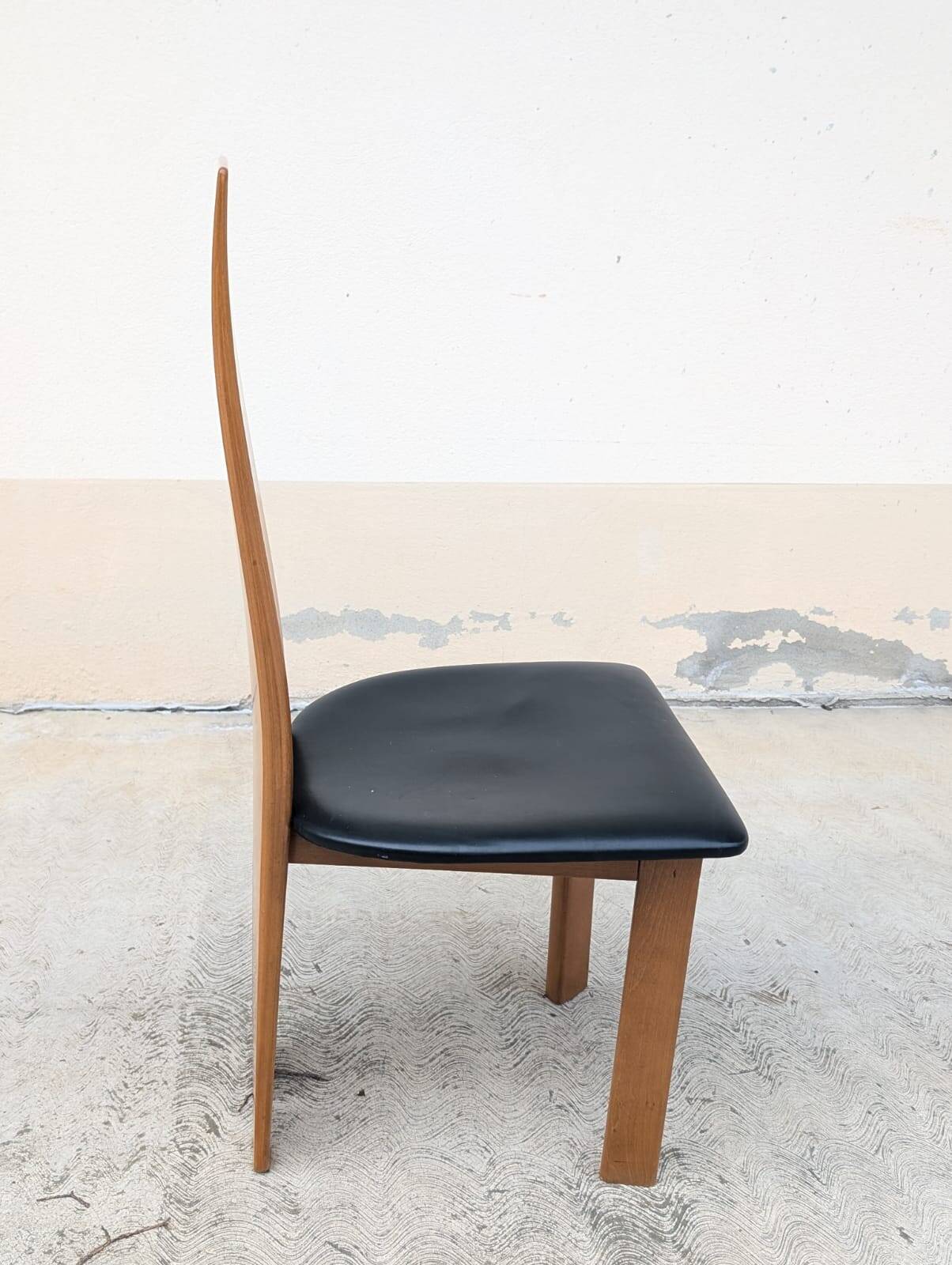 Set of 6 chairs by Mario Marenco for Mobilgirgi, 70s