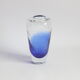 Vase en verre Sommerso et bullicante des années 1970