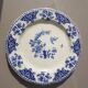 Plate Gien Earthen Floral Patterns and Bird