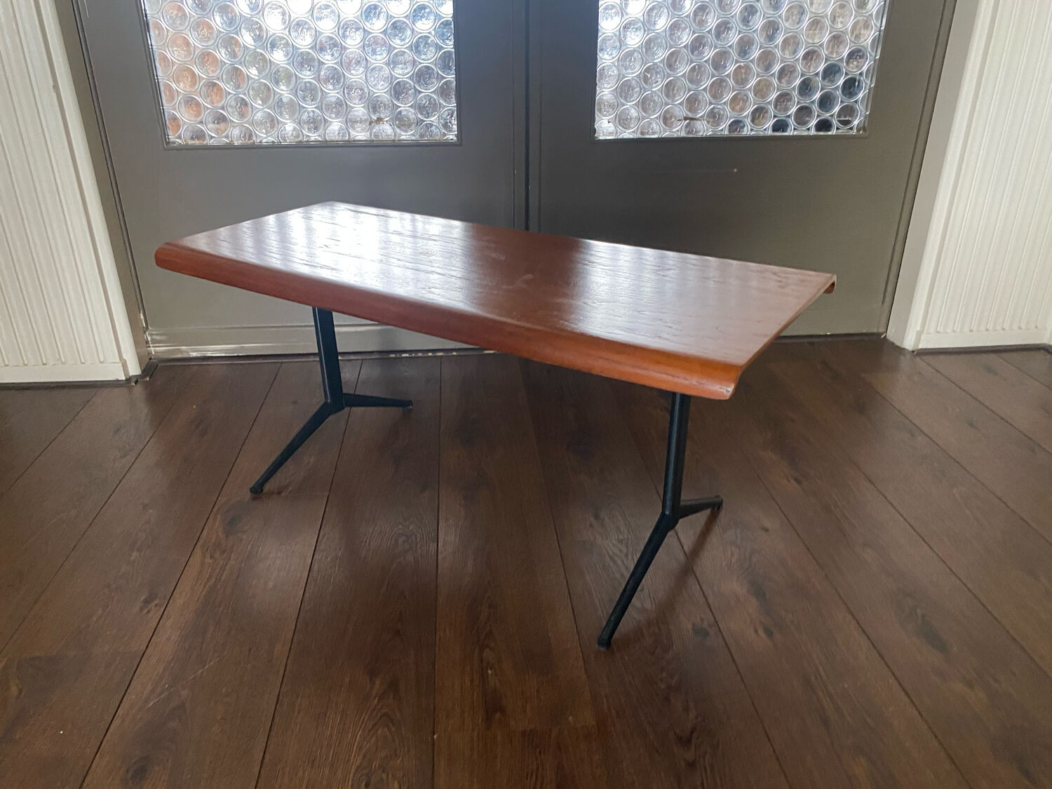 Teak and metal coffee table by Friso Kramer for Auping 1960s