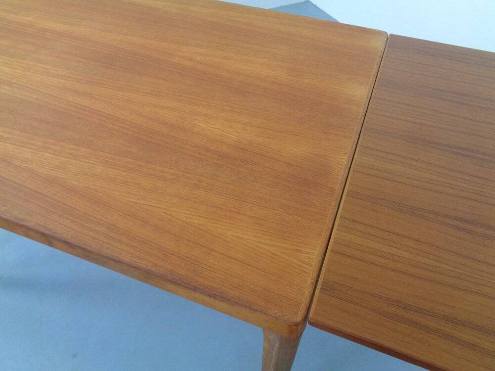 Extendable Teak Dining Table by Henning Kjærnulf for Velje Møbelfabrik, 1960s