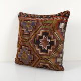 Square oversize turkish kilim pillow cover