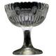 Basket-shaped pressed glass sugar bowl, Ząbkowice, Poland, 1970s