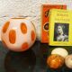 Two-tone opaline ball vase