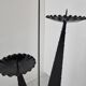 Chandelier brutaliste au sol années 1970
