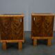 1935s pair of rare Art Deco bedside tables, Czechoslovakia