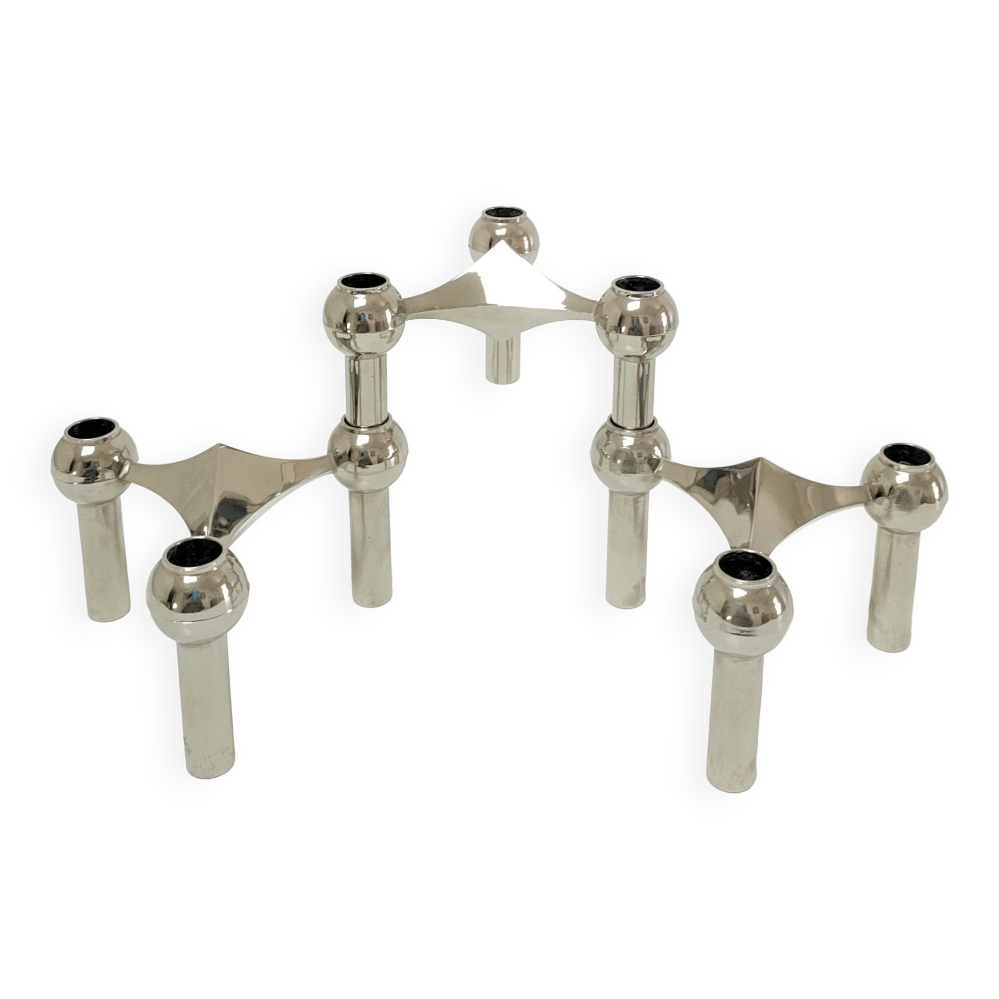 Three candle holders Fritz Nagel and Caesar Stoffi for BMF